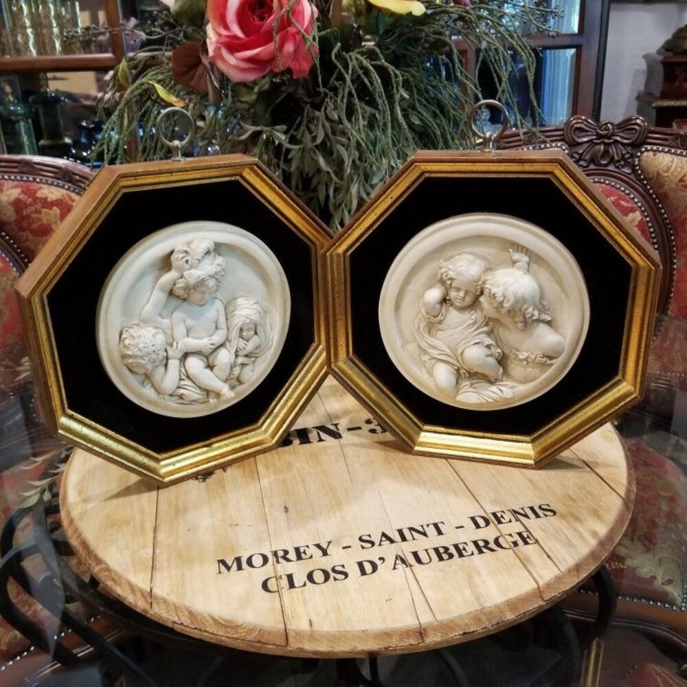Sungott Art Studio EW Wyon CALMADY CHILDREN & INFANT ACADEMY Art Stone Reliefs